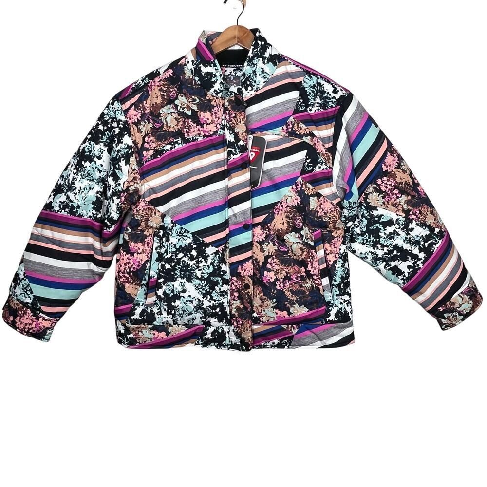Free People Bunny Slope Jacket Womens Large Puffer Coat Ski Snow FP Movement NEW